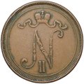 Монета 10 пенни 1905 Русская Финляндия
