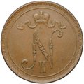 Монета 10 пенни 1916 Русская Финляндия