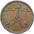 Монета 1 пенни 1894 Русская Финляндия