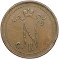 Монета 10 пенни 1910 Русская Финляндия