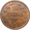 Монета 10 пенни 1866 Русская Финляндия