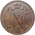 Монета 5 пенни 1896 Русская Финляндия