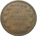Монета 10 пенни 1899 Русская Финляндия