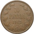 Монета 10 пенни 1912 Русская Финляндия