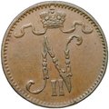Монета 1 пенни 1899 Русская Финляндия