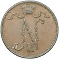 Монета 1 пенни 1898 Русская Финляндия