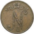 Монета 5 пенни 1905 Русская Финляндия