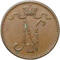 Монета 1 пенни 1903 Русская Финляндия