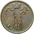 Монета 1 пенни 1903 Русская Финляндия