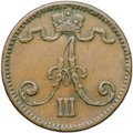 Монета 1 пенни 1883 Русская Финляндия