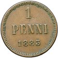 Монета 1 пенни 1883 Русская Финляндия