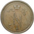 Монета 10 пенни 1896 Русская Финляндия