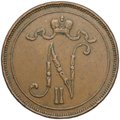 Монета 10 пенни 1912 Русская Финляндия