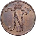 Монета 1 пенни 1898 Русская Финляндия