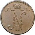 Монета 1 пенни 1899 Русская Финляндия