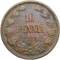 Монета 10 пенни 1914 Русская Финляндия