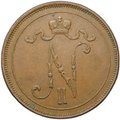 Монета 10 пенни 1915 Русская Финляндия