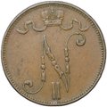 Монета 5 пенни 1905 Русская Финляндия