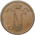 Монета 1 пенни 1905 Русская Финляндия