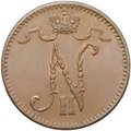 Монета 1 пенни 1905 Русская Финляндия