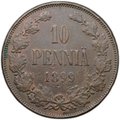 Монета 10 пенни 1899 Русская Финляндия