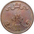 Монета 5 пенни 1889 Русская Финляндия