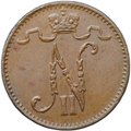 Монета 1 пенни 1904 Русская Финляндия