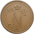 Монета 10 пенни 1916 Русская Финляндия