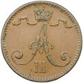 Монета 1 пенни 1893 Русская Финляндия