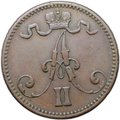 Монета 5 пенни 1867 Русская Финляндия