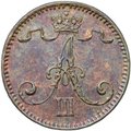 Монета 1 пенни 1894 Русская Финляндия