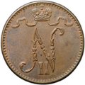 Монета 1 пенни 1905 Русская Финляндия