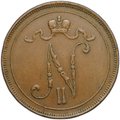 Монета 10 пенни 1911 Русская Финляндия