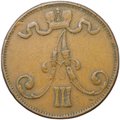 Монета 5 пенни 1888 Русская Финляндия