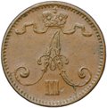 Монета 1 пенни 1888 Русская Финляндия