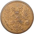 Монета 1 пенни 1917 Русская Финляндия