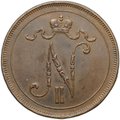 Монета 10 пенни 1916 Русская Финляндия