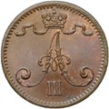 Монета 1 пенни 1883 Русская Финляндия