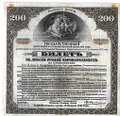 Билет 200 рублей 1917 3 разряд Государственный внутренний выигрышный заем Иркутское ОГБ 
