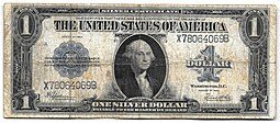 фото для Банкнота 1 доллар 1923 Серебряный сертификат США  Аверс