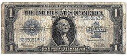 фото для Банкнота 1 доллар 1923 Серебряный сертификат США  Аверс
