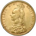 Монета 1 соверен (фунт) 1892 M Мельбурн Австралия Великобритания