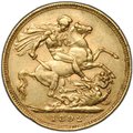 Монета 1 соверен (фунт) 1892 M Мельбурн Австралия Великобритания