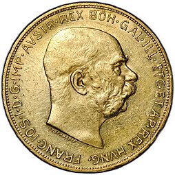 фото для Монета 100 крон 1909 Австрия Аверс