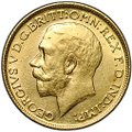 Монета 1 соверен (фунт) 1912 Великобритания