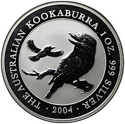 фото для Монета 1 доллар 2004 Кукабара Австралия Аверс
