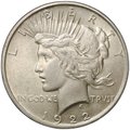 Монета 1 доллар 1922 Мирный Филадельфия США