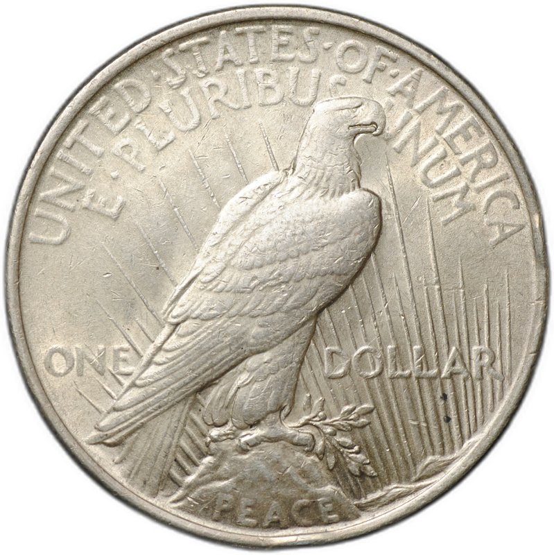 Монета 1 доллар 1922 Мирный Филадельфия США