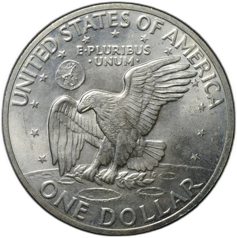 Монета 1 доллар 1971 S Эйзенхауэр серебро США