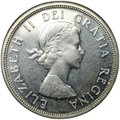 Монета 1 доллар 1964 100 лет Квебекской конференции в Шарлоттауне Канада